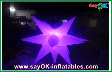 1.5m ব্যাসার্ধ Inflatable LED আলোর অলংকরণ Inflatable স্টার Decoratiom