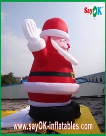 ক্রিসমাস জায়ান্ট সান্তা ক্লজ Inflatable কার্টুন অক্ষর Decoratio লাল