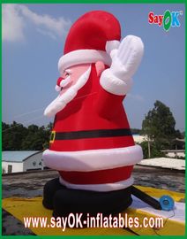 ক্রিসমাস জায়ান্ট সান্তা ক্লজ Inflatable কার্টুন অক্ষর Decoratio লাল