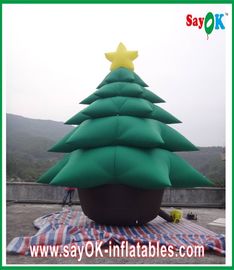 সবুজ Inflatable ক্রিসমাস ট্রি Inflatable হলিডে সজ্জা