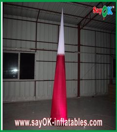 নেতৃত্বাধীন আলো ডায়া 1.5meters ইভেন্ট লাল জন্য Inflatable শঙ্কু সজ্জা