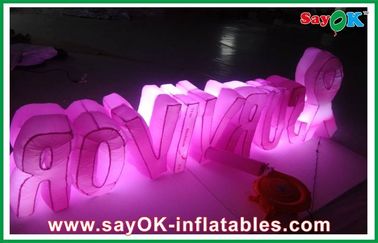 পার্টি নাইলন কাপড় লাল Inflatable সজ্জা / Inflatable অক্ষর