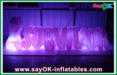 পার্টি নাইলন কাপড় লাল Inflatable সজ্জা / Inflatable অক্ষর
