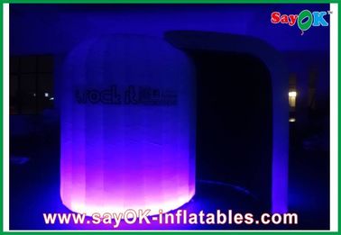 পার্টি ফটো বুথ Inflatable LED আলো ফটো বুথ তাঁবু অক্সফোর্ড কাপড় ফটো স্টুডিও জন্য