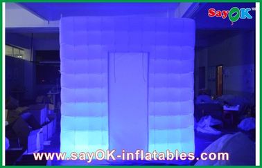 ছোট ফটো বুথ 2.4m X 2.4m X 2.4m Inflatable মোবাইল ফটোবুথ LED লাইটিং সহ