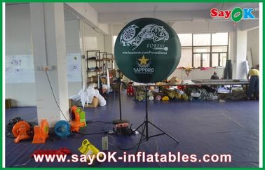 190 টি নাইলন কাপড় Inflatable বল অ্যালুমিনিয়াম স্ট্যান্ড ডায়া 1 - 3m প্রচার জন্য