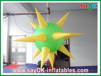 এয়ার ব্লোয়ার Inflatable আলোর অলংকরণ আধুনিক সবুজ এবং হলুদ