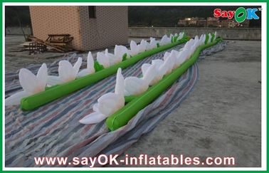 আলংকারিক হোয়াইট Inflatable আলোর অলংকরণ অগ্নি-প্রমাণ আলোর ফ্ল্যাশ দৈর্ঘ্য 5M
