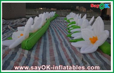 আলংকারিক হোয়াইট Inflatable আলোর অলংকরণ অগ্নি-প্রমাণ আলোর ফ্ল্যাশ দৈর্ঘ্য 5M