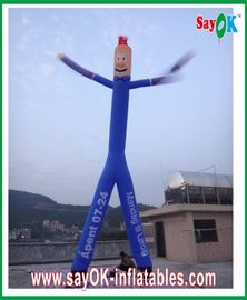 Inflatable Wind Dancer Blue Inflatable Air Dancer রিপ-স্টপ নাইলন কাপড় দুই পা দিয়ে