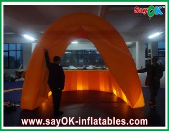 Inflatable বিজ্ঞাপন বুথ কমলা কাপড় Inflatalbe বার LED লাইটিং সহ পাব / ইভেন্টের জন্য এয়ারপ্রুফ