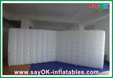 কাস্টম inflatable তাঁবু পরিবার বায়ু inflatable পার্টিশন প্রাচীর / বিয়ের জন্য উড়িয়ে LED হালকা যৌথ প্রাচীর