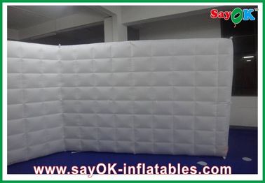 কাস্টম inflatable তাঁবু পরিবার বায়ু inflatable পার্টিশন প্রাচীর / বিয়ের জন্য উড়িয়ে LED হালকা যৌথ প্রাচীর