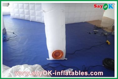 কাস্টম inflatable তাঁবু পরিবার বায়ু inflatable পার্টিশন প্রাচীর / বিয়ের জন্য উড়িয়ে LED হালকা যৌথ প্রাচীর