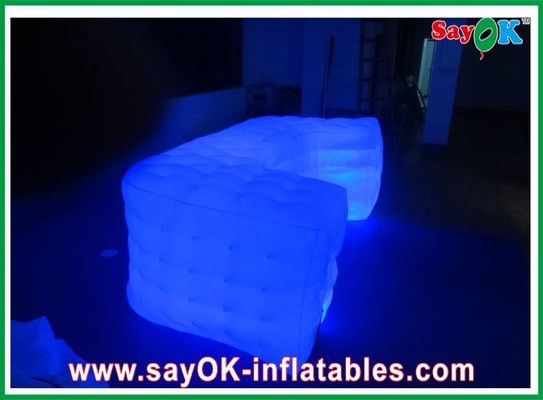 কাস্টমাইজড কিউব সোফা, পার্টি সজ্জা, inflatable LED সোফা বিক্রয়ের জন্য