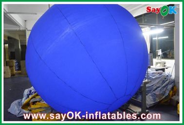 নীল বহিরঙ্গন Inflatable বল 12 রঙের নেতৃত্বে আলো সঙ্গে কাস্টমাইজড