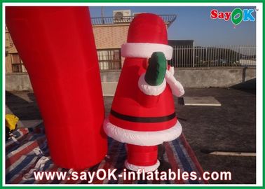 অক্সফোর্ড কাপড় লাল ক্রিসমাস Inflatable আর্কিটেকচার, Inflatable ক্রিসমাস আর্হেন