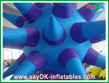 Inflatable আলো সজ্জা ঝুলন্ত, বেগুনি 2m Inflatable নেতৃত্বাধীন রাশি