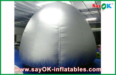 প্রজেকশন কাপড় প্রক্ষেপণ তাঁবু সঙ্গে সিলভার গোলাকার 5m Inflatable প্ল্যাণ্টেরিয়াম গম্বুজ