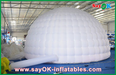 নেতৃত্বে আলো প্রফেটable এয়ার তাঁবু, ব্যাসার্ধ 5m Inflatable গম্বুজ তাঁবু