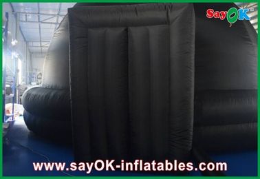 ব্ল্যাক ইনফ্লাটেবেল প্ল্যানেটারিয়াম, টেকসই Inflatable অভিক্ষেপ তন্ত্র মোবাইল সিনেমা