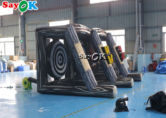 চতুর্গুণ স্টিচিং ইনফ্ল্যাটেবল স্পোর্টস গেমস অ্যাক্স থ্রোয়িং ডার্ট শিশু এবং প্রাপ্তবয়স্কদের জন্য