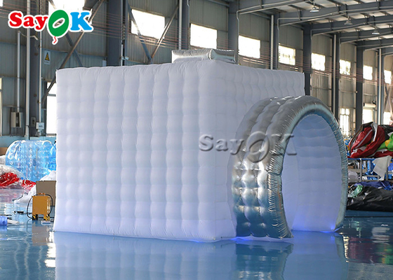 Inflatable পার্টি তাঁবু কাস্টমাইজড পোর্টেবল Inflatable ফটো বুথ LED আলোর সাথে