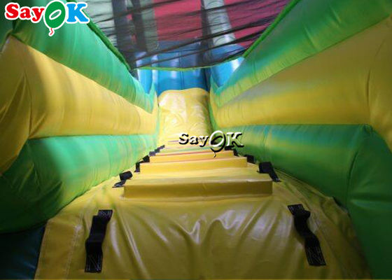 Inflatable Kids Slide Commercial Inflatable Bouncer Slide পান্ডা বাঁশ বন থিম inflatable স্লিপার স্লাইড