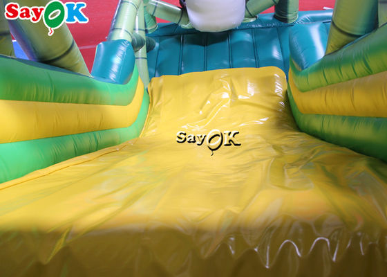 Inflatable Kids Slide Commercial Inflatable Bouncer Slide পান্ডা বাঁশ বন থিম inflatable স্লিপার স্লাইড