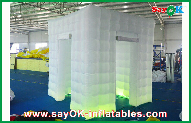 ছবির বুথ সজ্জা LED আলো পোর্টেবল Inflatable ছবির বুথ ক্যাবিনেট বিবাহের পার্টি জন্য