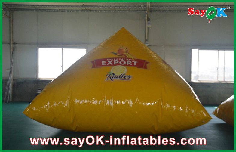 3m সজ্জা কাস্টম Inflatable পণ্য হলুদ Inflatable পিরামিড সুপেরিয়র