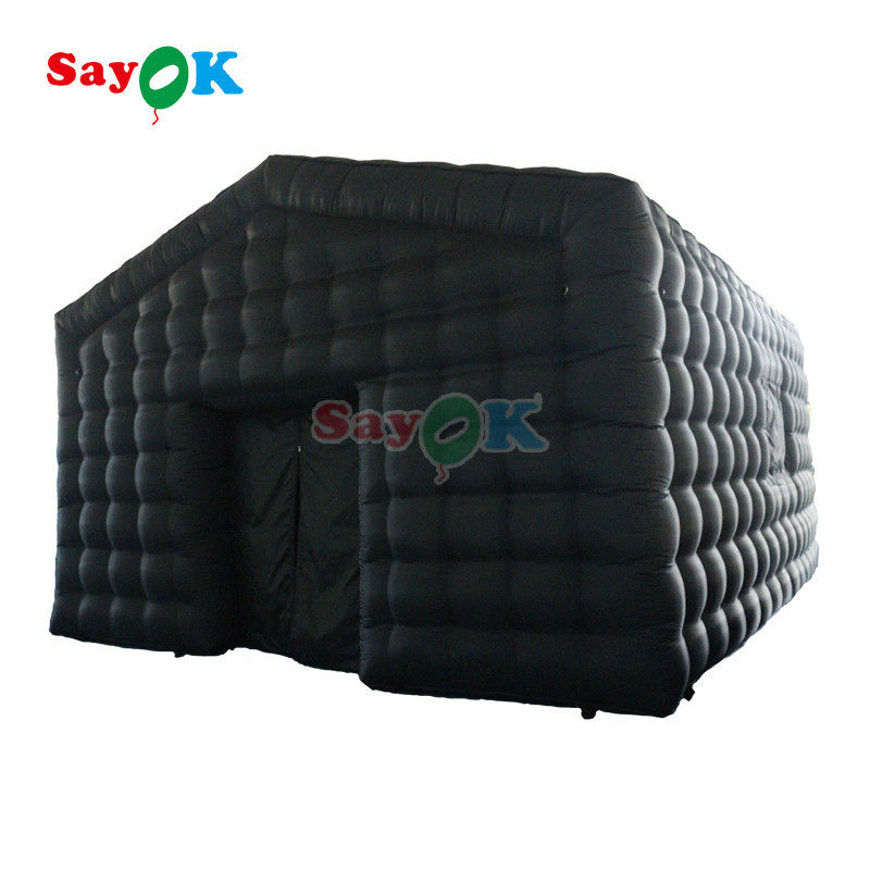 পোর্টেবল এলইডি ডিস্কো আলো মোবাইল নাইট ক্লাব তাঁবু Inflatable Cube Party Tent Inflatable Nightclub For Rent