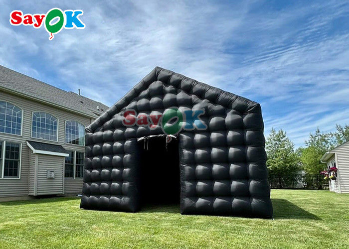 ব্ল্যাক ডিস্কো ইনফ্ল্যাটেবল লাইট মোবাইল নাইট ক্লাব টেন্ট পোর্টেবল পার্টি নেতৃত্বাধীন আলো জন্য ইনফ্ল্যাটেবল নাইট ক্লাব ভাড়া