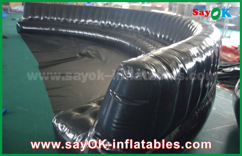 ইকো-বন্ধুত্বপূর্ণ কাস্টম Inflatable পণ্য 6 - 10m কালো Hermetically সিল 0.6 মিমি পিভিসি Inflatable পালঙ্ক