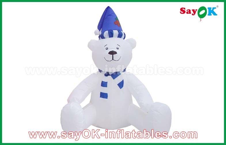 210 ডি অক্সের কাপড় ক্রিসমাস স্নোম্যান Inflatable হলিডে সজ্জা কাস্টমাইজড