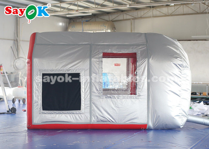 ফিল্টার সিস্টেমের সাথে গাড়ি পার্কিংয়ের জন্য ইনফ্ল্যাটেবল কার টেন্ট মোবাইল ইনফ্ল্যাটেবল এয়ার টেন্ট ওয়ার্কস্টেশন