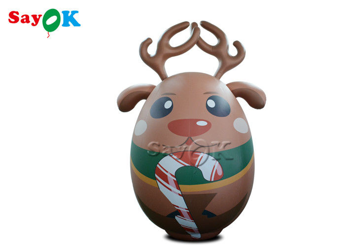 10ft ক্রিসমাস সজ্জা আউটডোর এয়ার Inflatable এল্ক Wapiti হরিণ মাস্কট কার্টুন