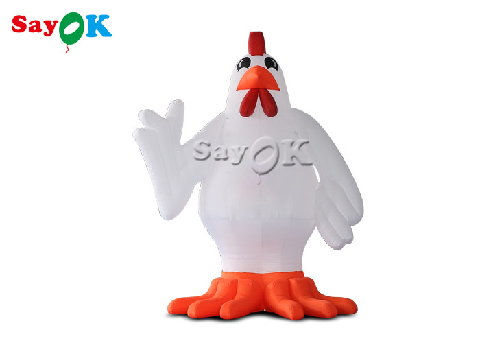 উৎসবের পার্টি সজ্জা সাদা inflatable কার্টুন অক্ষর 13ft পশু মুরগি মডেল হাঁস inflatable ইয়ার্ড সজ্জা