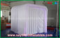 White Inflatable Event Photo Booth With RGB Led Light / Two Doors