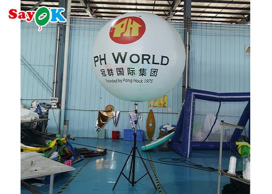 LED বন্ধনী মেঝে Inflatable বেলুন ইন্টারেক্টিভ ডেকোরেশন লাইট ইভেন্ট আলোকিত বল বিজ্ঞাপন