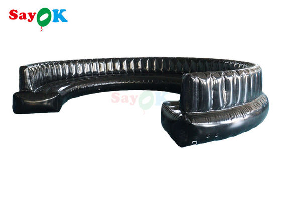 পার্ট হাফ সার্কেলের জন্য কালো বায়ুরোধী 0.6 মিমি পিভিসি ইনফ্ল্যাটেবল সোফা আসবাবপত্র