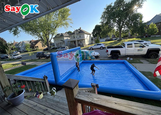 ইনফ্ল্যাটেবল ওয়াটার স্পোর্টস বিশাল সৈকত পুল ইনফ্ল্যাটেবল ভলিবল ফিল্ড ইনফ্ল্যাটেবল ওয়াটার ভলিবল কোর্ট 10x5x2.1mH