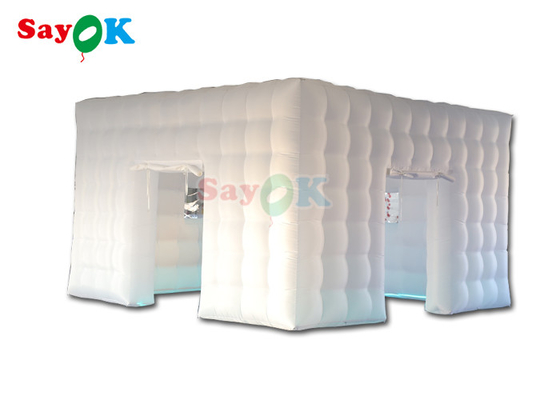 PVC স্বয়ংক্রিয় Inflatable লন তাঁবু নাইটক্লাব Inflatable ঘনক্ষেত্র পার্টি তাঁবু
