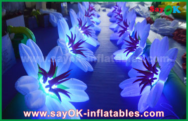 Inflatable ফুল চেইন অলংকরণ / বিবাহের স্টেজ Inflatable হালকা সজ্জা