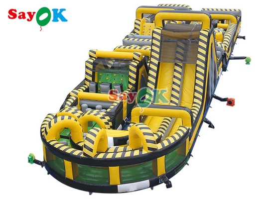 আউটডোর মজার inflatable বাধা কোর্স ডিজিটাল প্রিন্টিং ব্লো আপ বাধা গেম