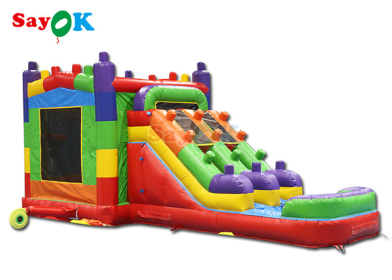 বাণিজ্যিক inflatable জল ঝাঁকুনি বিশাল মজার পিছনের উঠোন ঝাঁকুনি ঘর স্লাইড