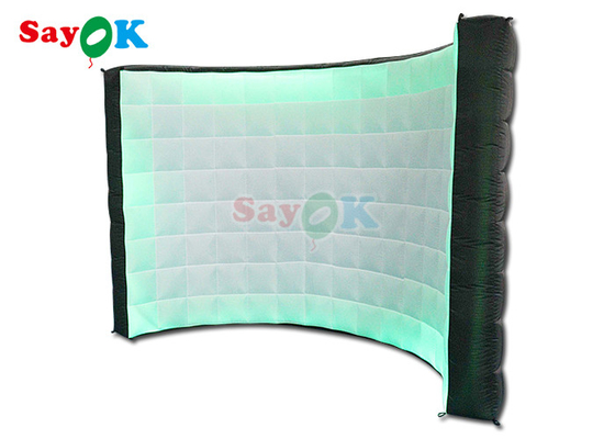 পোর্টেবল বাঁকা inflatable ফটো বুথ প্রদর্শনীর জন্য পটভূমি প্রাচীর