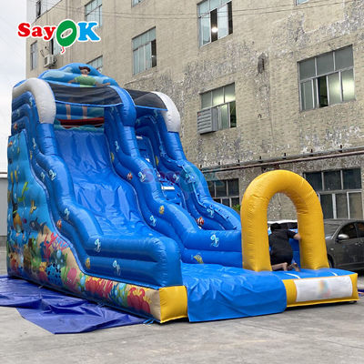 বাণিজ্যিক inflatable জল স্লাইড আউটডোর গেমস বড় inflatable স্লাইড সঙ্গে detachable জল স্লাইড বাচ্চাদের জন্য