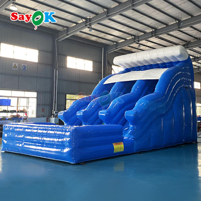 সুইমিং পুল কারখানা সঙ্গে inflatable জল স্লাইড প্রাপ্তবয়স্কদের জন্য কাস্টমাইজড বাণিজ্যিক দৈত্য জল স্লাইড