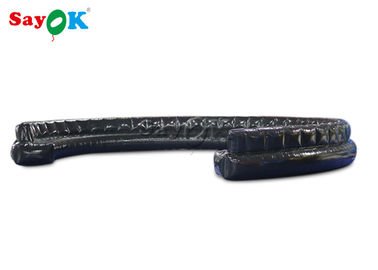 কালো হারমেটিকালি সিলযুক্ত কাস্টম ইনফ্ল্যাটেবল পণ্যগুলি সোফা কাস্টম 7.3 মি ব্লু আপ করুন
